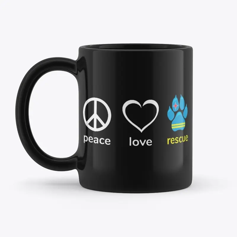 PEACE LOVE RESCUE - PAW Design v1