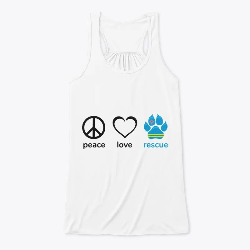 PEACE LOVE RESCUE - PAW Design v1 Black