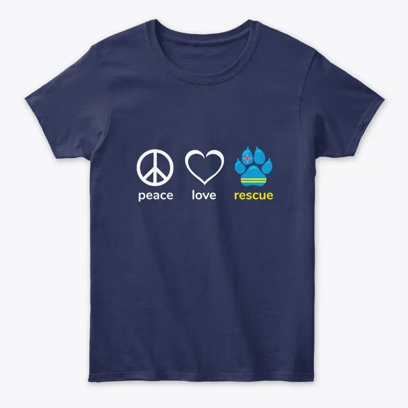 PEACE LOVE RESCUE - PAW Design v1